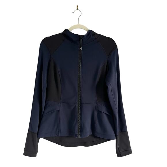 Lululemon Studio Surf Jacket Inkwell/ Black Size 10 sporty Active wear hoodie - Picture 2 of 12